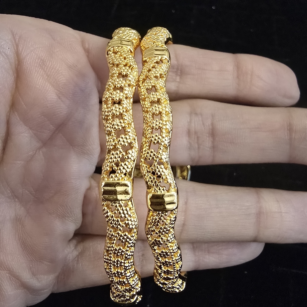 Elegant Gold-Toned Women's Bangles